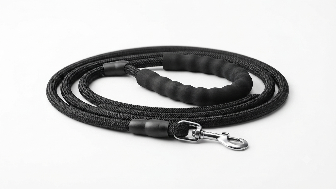 Imported Leash With Foam Handle