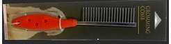 Imported Pet Single side Comb (Rubber Handle) image