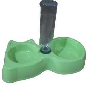 Cat Face Water Dispenser With Bowl & Bottle image