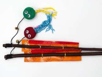 Asthetic Wooden Butterfly Toy Stick image