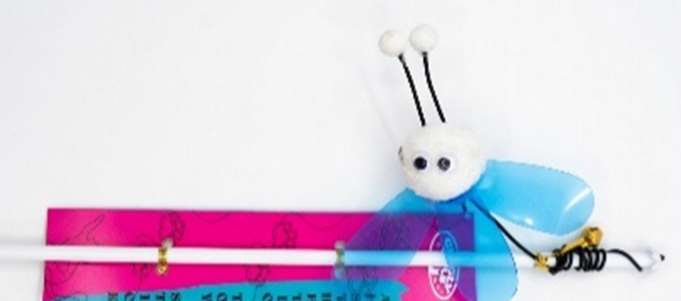 Asthetic Plastic Butterfly Toy Stick image