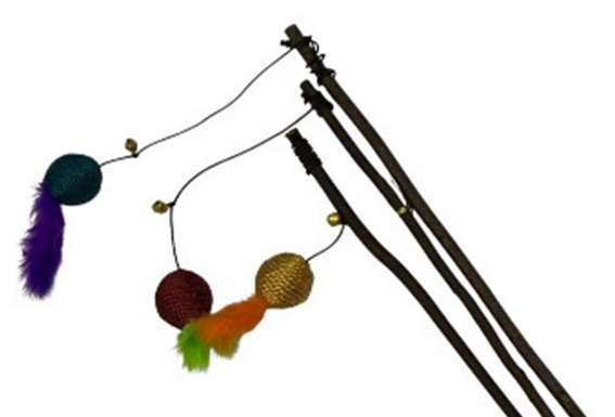 Asthetic Wooden Ball Toy Stick image