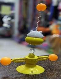 Cat Face Spring Windmill Toy image