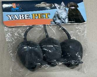 Black Mouse Toy 3pcs image