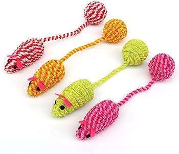 Rope With Mouse Toy 2Pcs image