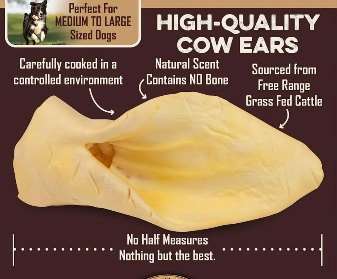 Cow Ear Dog Treat (2 or 3 Pcs Pack) 3 image