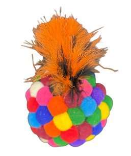 Cat Playing Soft Ball With Fur & Catnip image