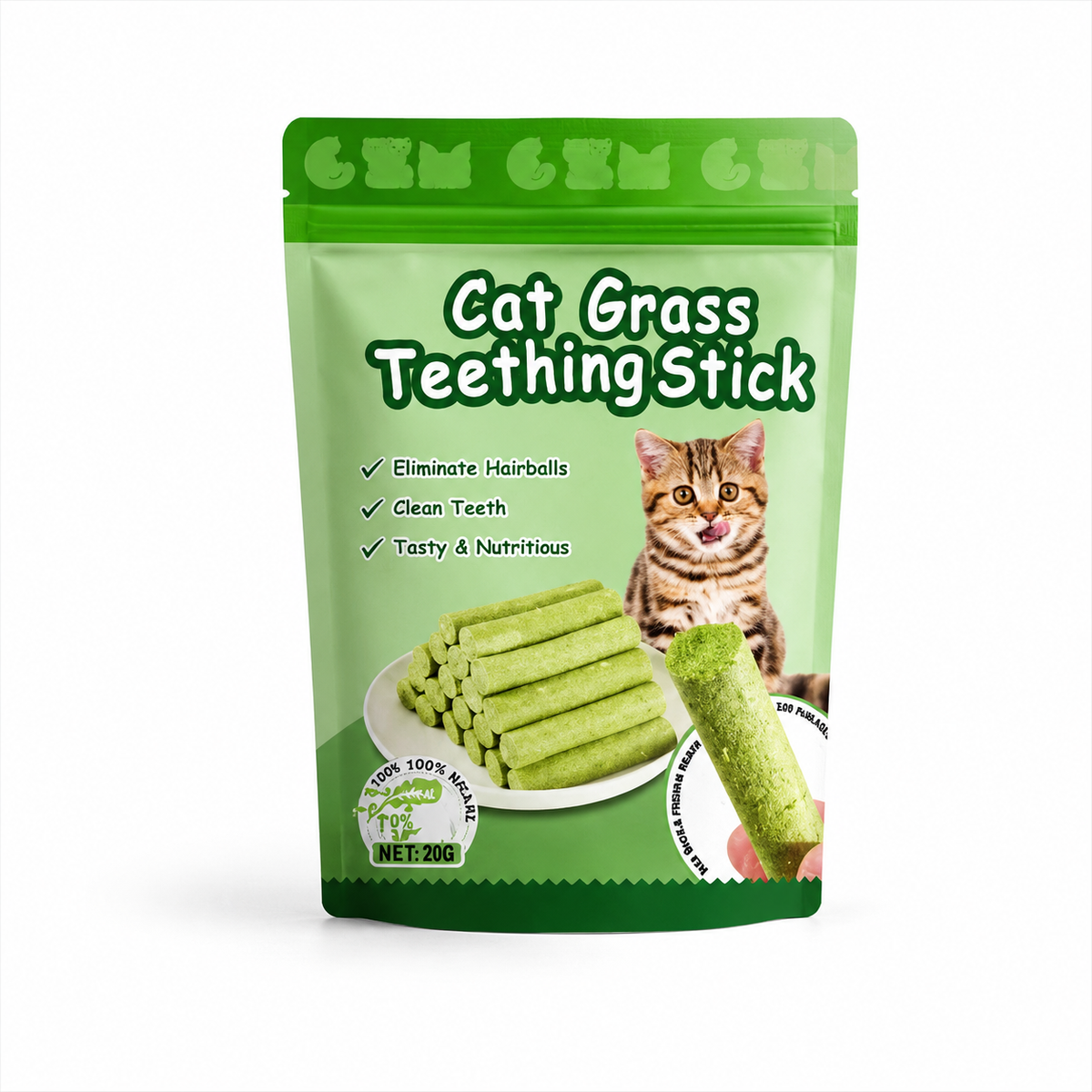 Cat Grass Teething Stick (6Sticks) 7