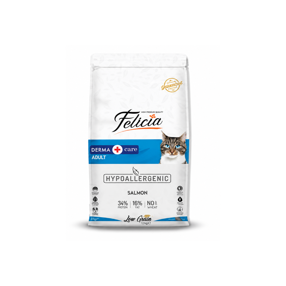Felicia Derma Care LG Adult Cat Food Salmon 2Kg