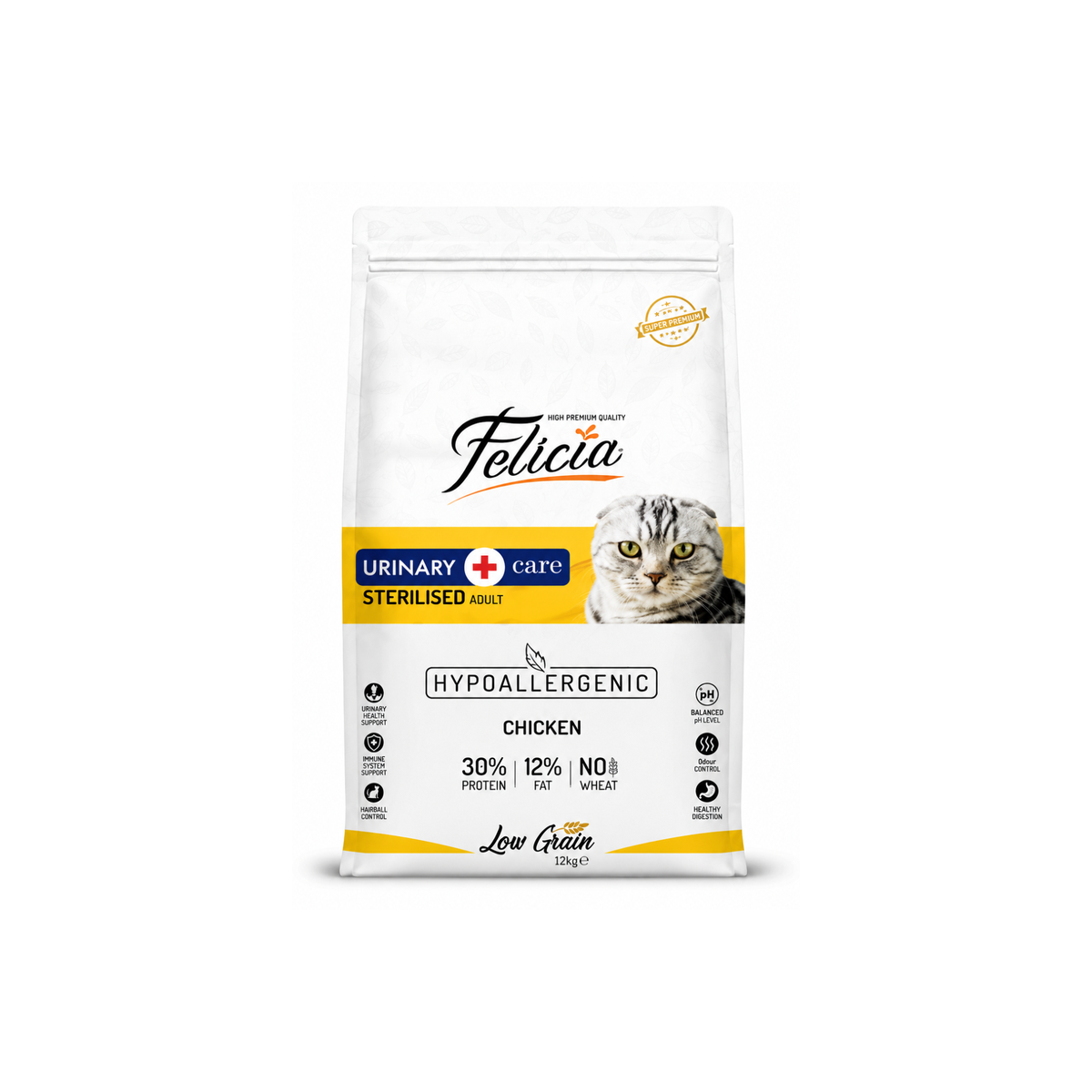 Felicia Urinary Care LG Sterilised Cat Food Chicken 2Kg