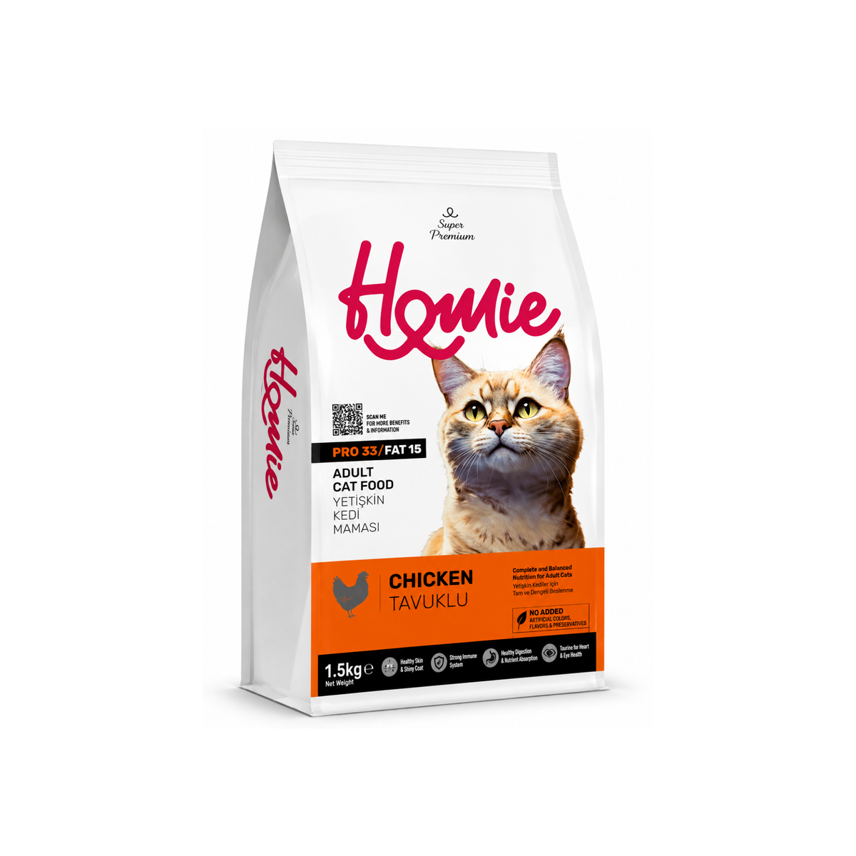 Homie Super Premium Adult Cat Food – Chicken 1.5Kg