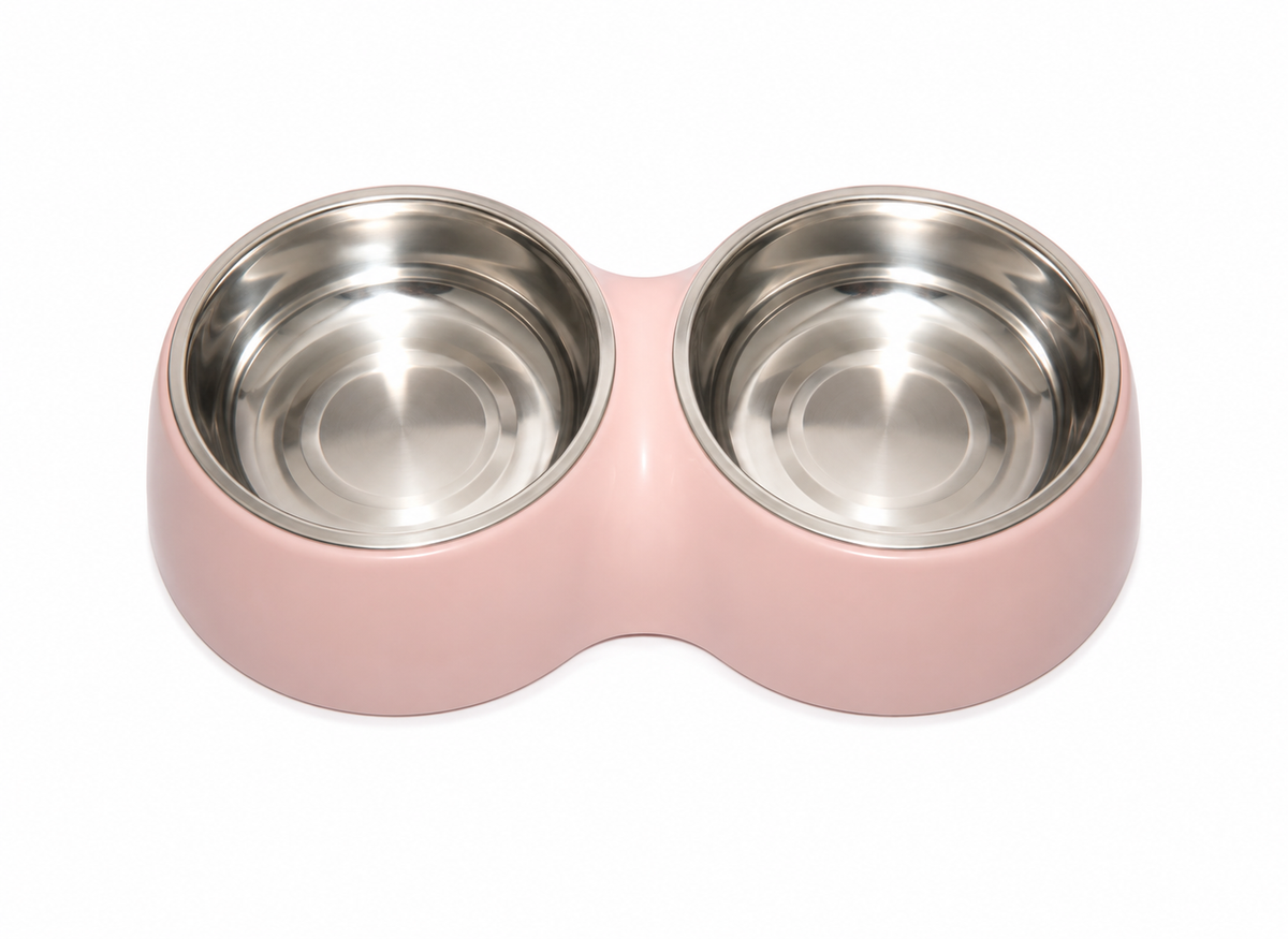 Imported Doubel Bowl With Steel Cup