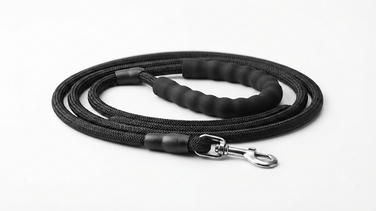 Imported Leash With Foam Handle