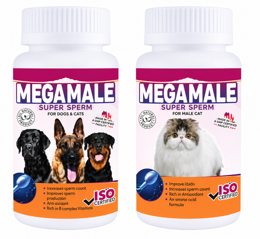 Mega Male Super Sperm (Stud Supplement) - 30 Servings