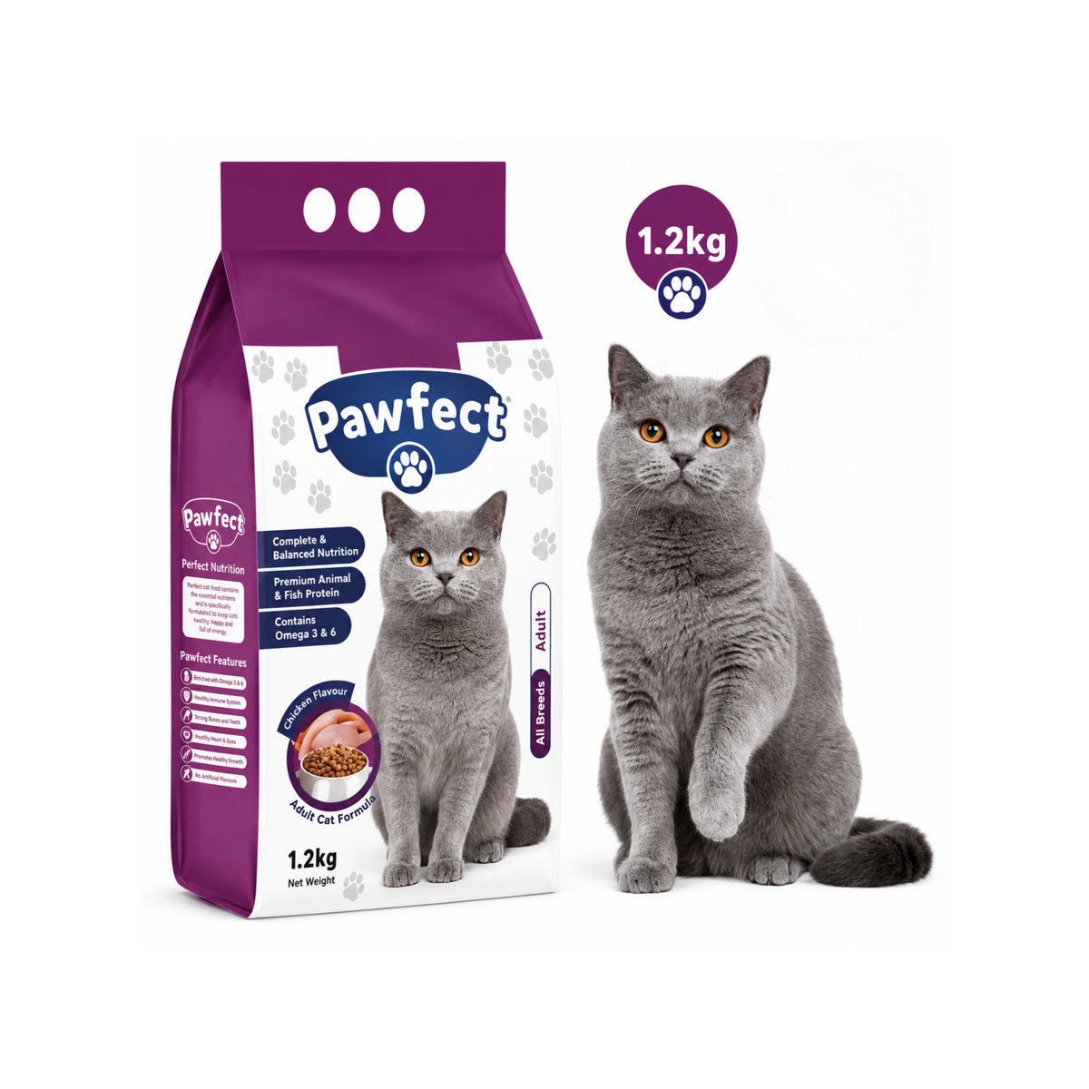 Pawfect Adult & Kitten Cat Food