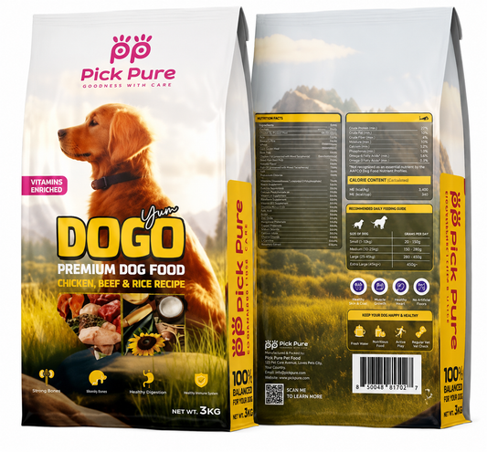 Pick Pure Dogo Yum Premium Dog Food 3KG