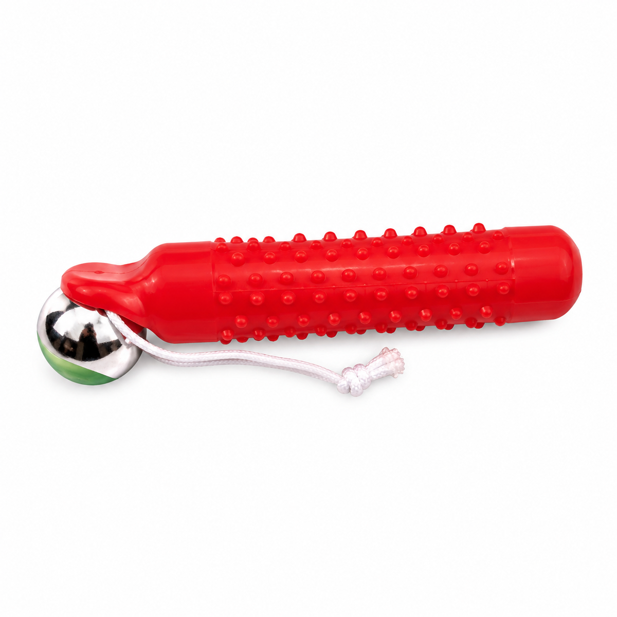 Red Dotted Teather Toy