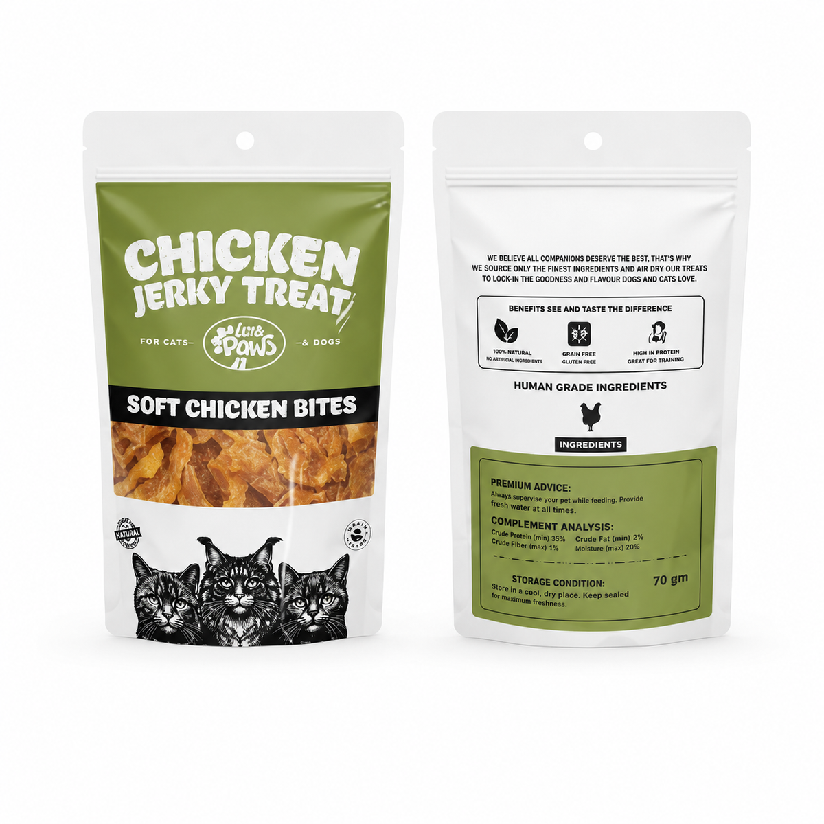 Soft Chicken Bites Jerky Cat Treat 4