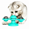 Cat Windmill Toy With Catnip & Light