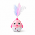 Egg Shape Cat Toy With Feather