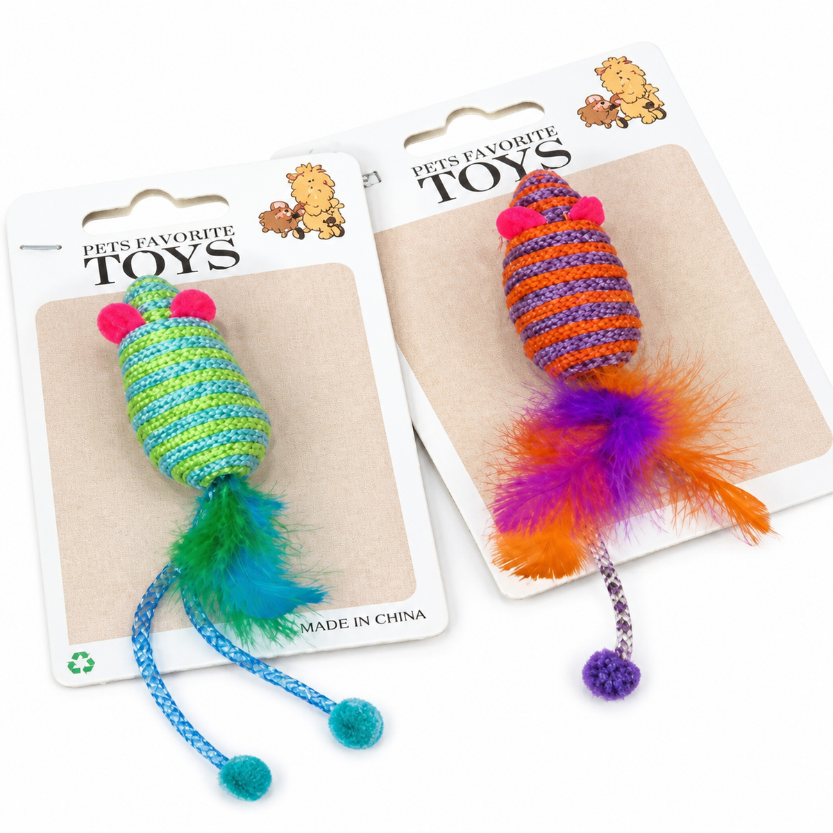 Multi Colour Mouse Toy