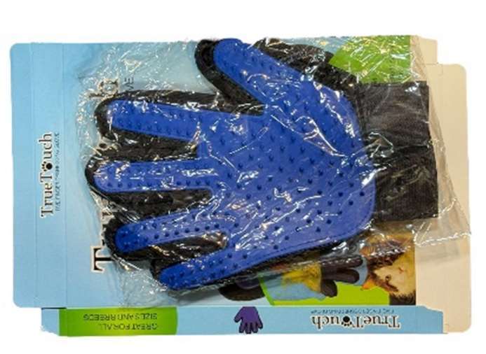 Grooming Glove Plastic Blue image