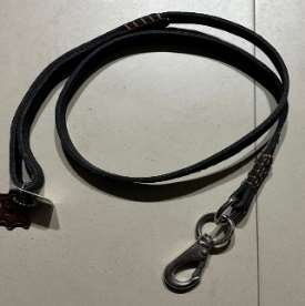 Square Leather Leash 4ft Imp image