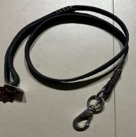 Square Leather Leash 3ft Imp image