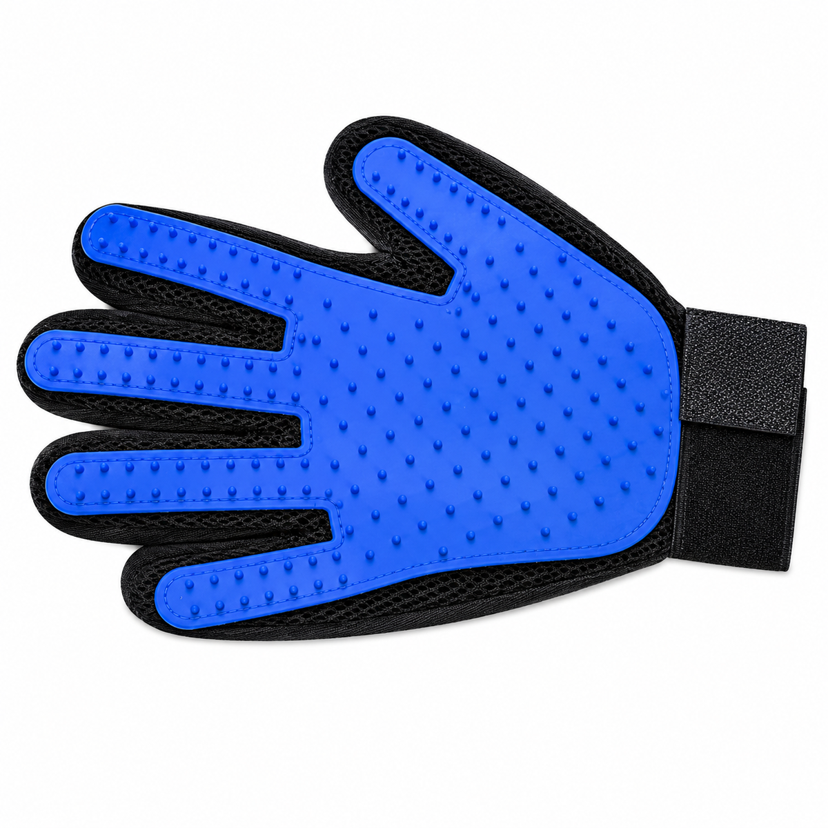 Grooming Glove Plastic Blue